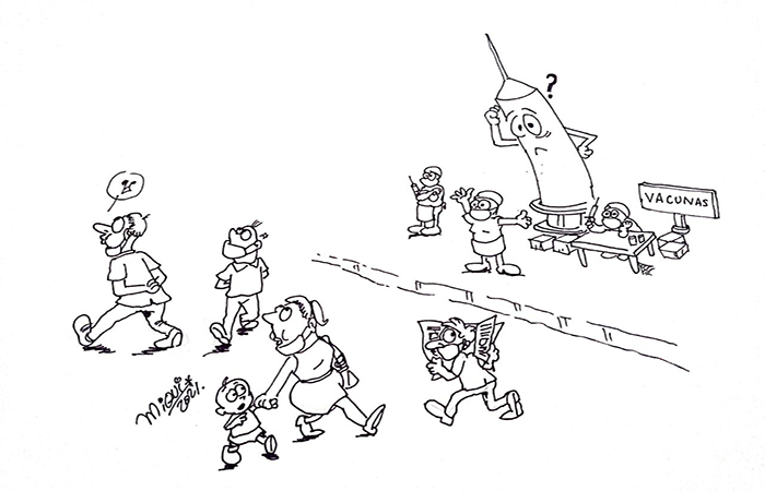 CARICATURA-LLEGARON-LAS-VACUNAS-21JUN2021 ¡A vacunarse… por favor!