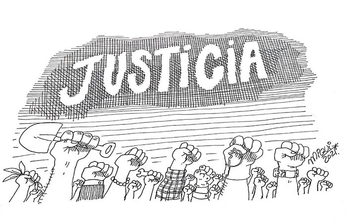 CARICATURA-PIDEN-JUSTICIA-25JUN-2021 ¡PAREN DE MATAR!