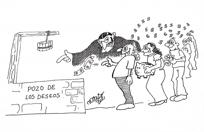 CARICATURA-POZO-DE-LOS-DESEOS-29JUN2021 !El pozo de los deseos!