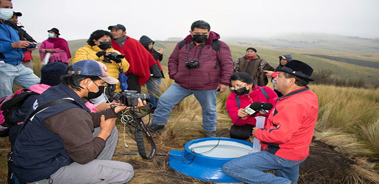 arapanieblas-en-el-paramo En Cotopaxi implementan sistema atrapa nieblas en los páramos