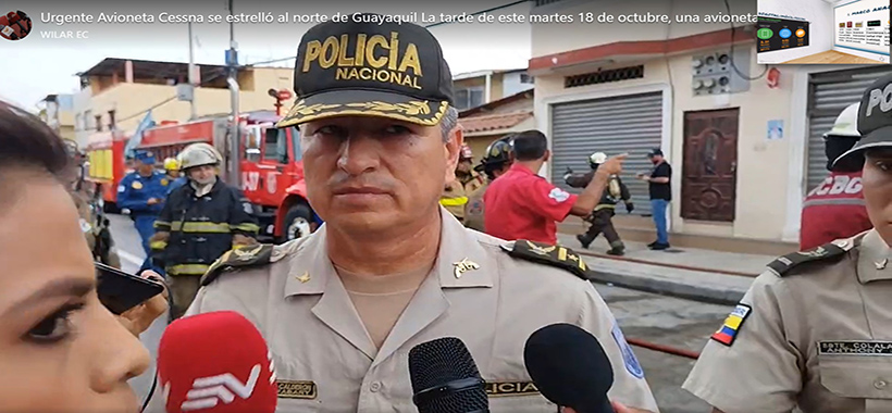 ecuador 221 coronel-Milton-Montalvo Dos muertos y un herido en accidente aéreo en la ciudadela Sauces 1, norte de Guayaquil