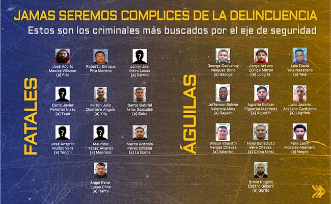 Lista de delincuentes