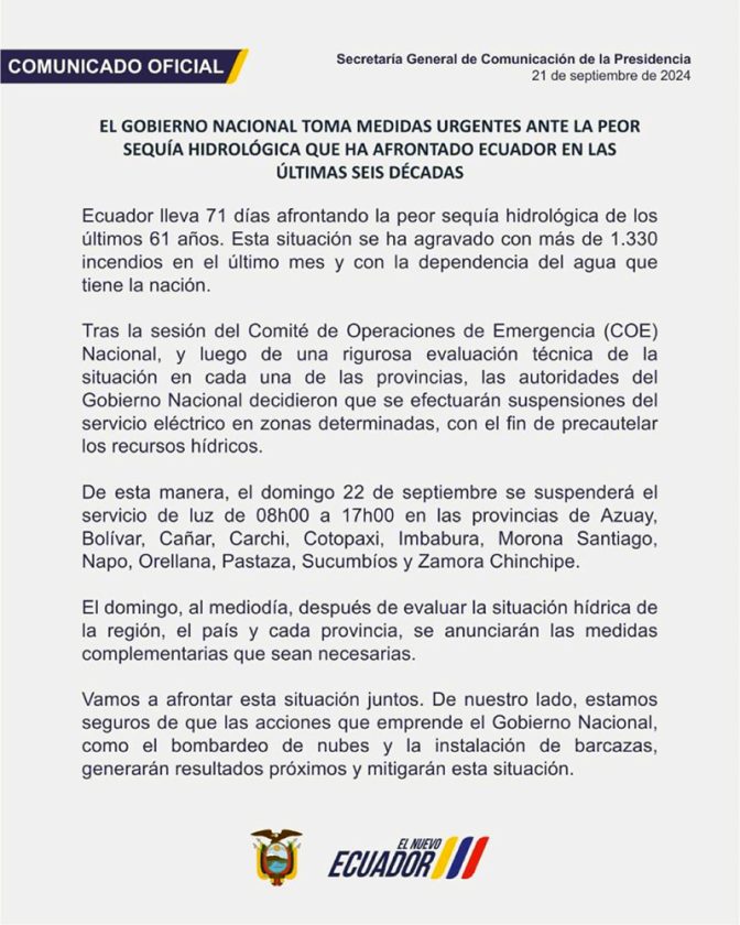 comunicado-COE-Nacional-672x840 COE Nacional declara elestado de alerta roja en 19 provincias de Ecuador