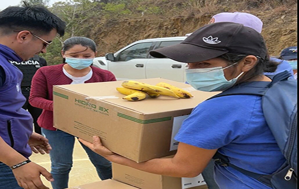 43 familias de familias de Quilanga reciben bono de contingencia