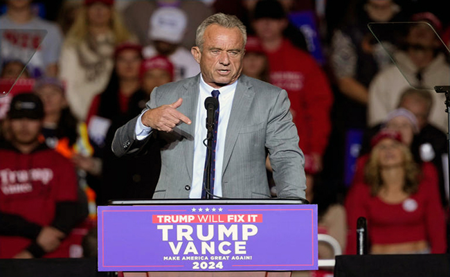 Trump elige al activista antivacunas Robert F. Kennedy Jr. como secretario de Salud