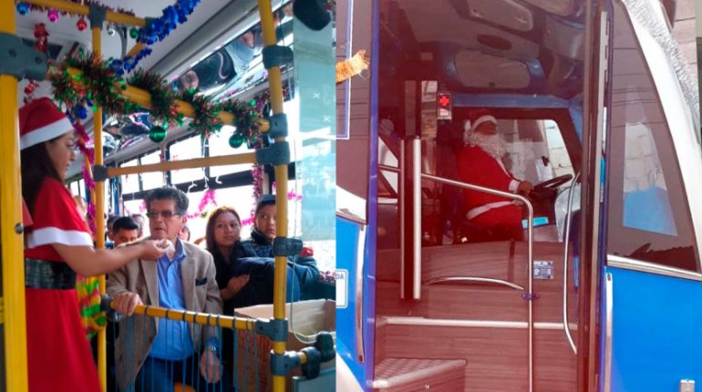 Bus navideño ilumina Quito con ruta gratuita festiva