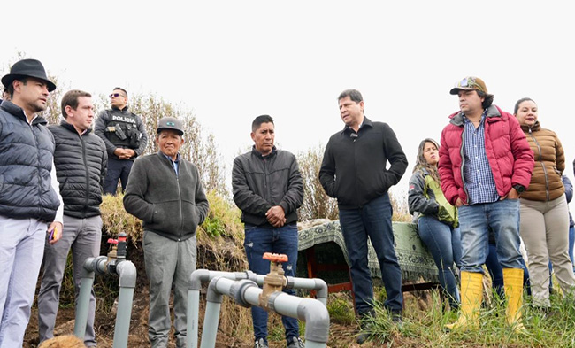 MAG inaugura sistema de riego parcelario en comunidades de Cotopaxi