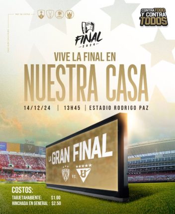 Precios y detalles para ver la final de LigaPro