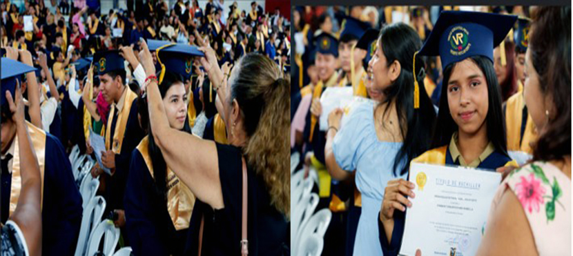 Bachilleres-del-Vicente-Rocafuerte-1 Presidente Noboa estuvo en la graduación de bachilleres en el Rocafuerte