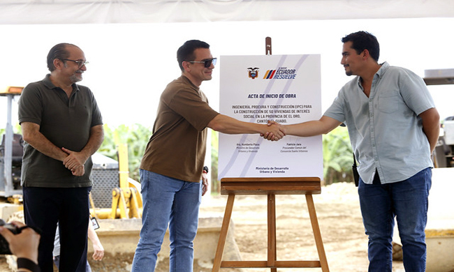 El Gobierno puso en marcha plan habitacional en El Guabo