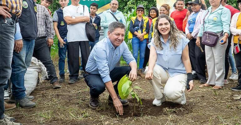 Prefectura impulsa cacao con entrega de 12.000 plantas