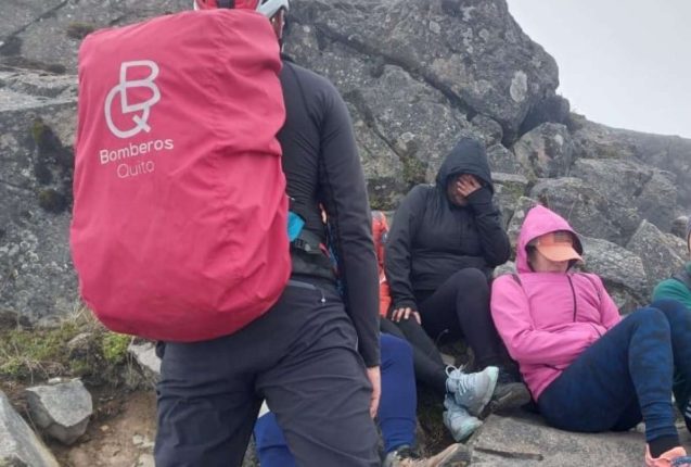 Seis excursionistas fueron rescatados en el Rucu Pichincha