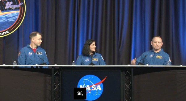 Astronautas de la NASA hablan por primera vez tras una inesperada misión de 9 meses en el espacio