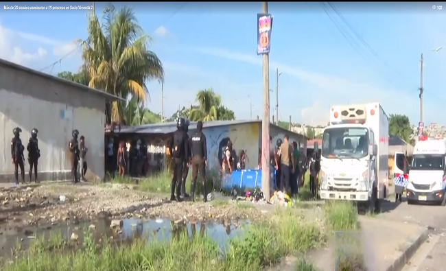 Detienen a 14 personas vinculadas a la masacre de Socio Vivienda