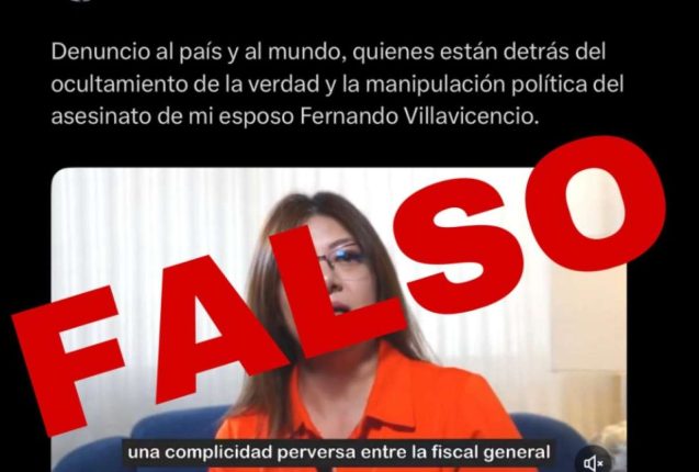 Fiscalía desmiente video de viuda de Villavicencio