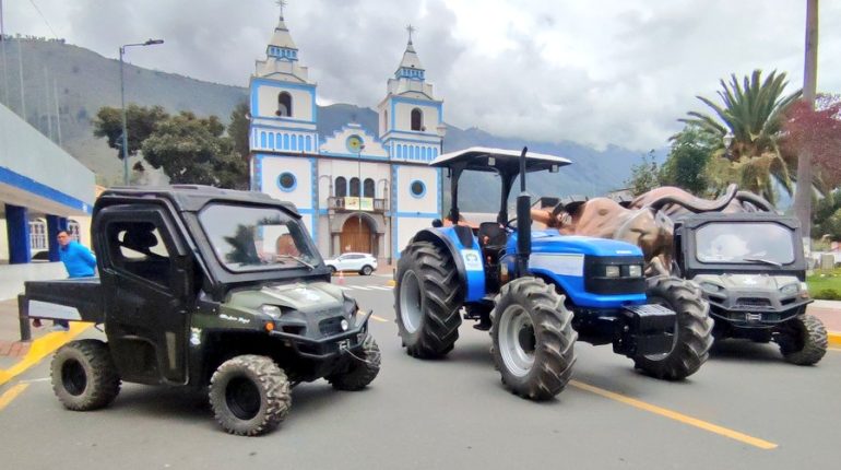 MAG fortalece la agricultura de Penipe con maquinaria
