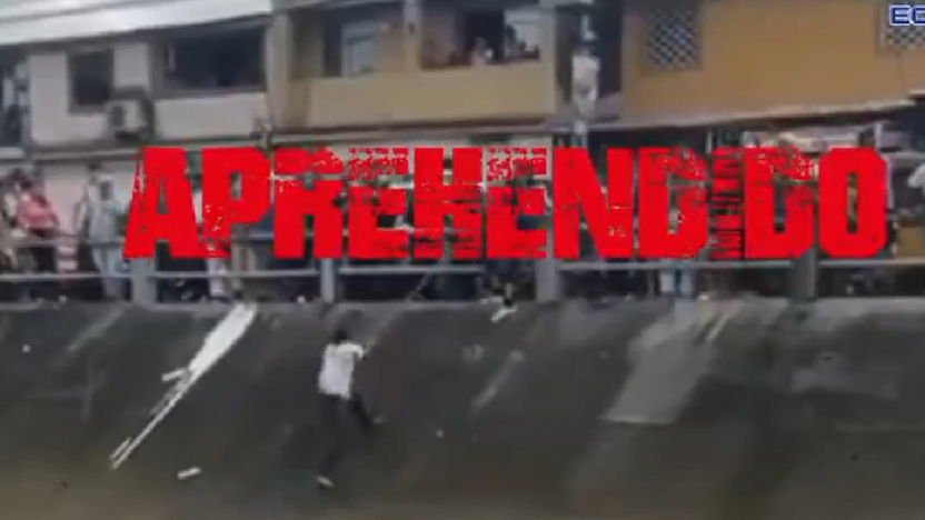 policia-captura-a-ladron-tras-saltar-a-canal-de-aguas-residuales.ecuador221.com_.ec_ Policía captura a ladrón tras saltar a canal de aguas residuales