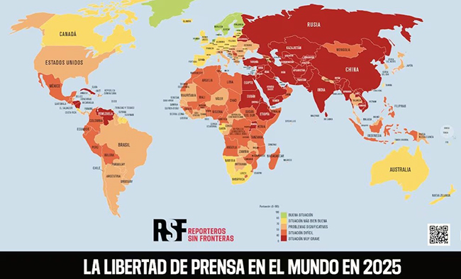 La libertad de prensa se deteriora en el mundo: la inestabilidad financiera es la principal amenaza