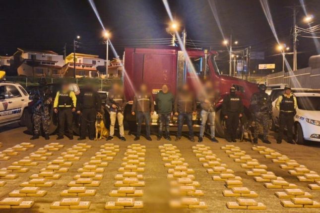 Policía incauta tres millones de dosis de droga en Carchi