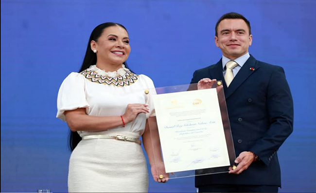 Presidente Noboa viaja a Roma para la entronización del papa León XIV