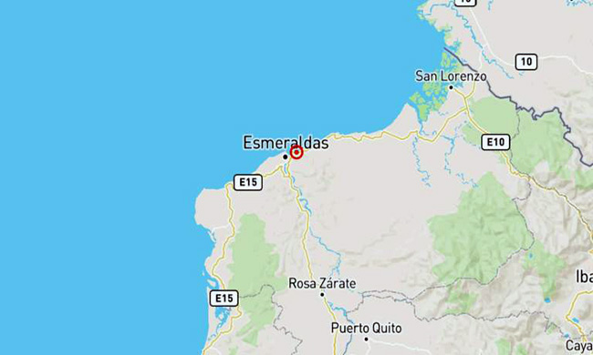 Sismo de magnitud 4,1 se registró a seis kilómetros de Esmeraldas