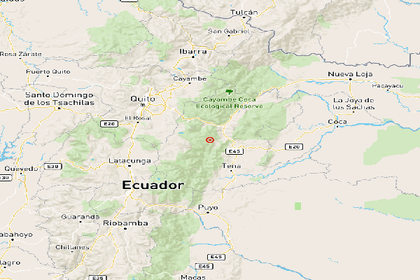Temblor sacude a los habitantes de Tena