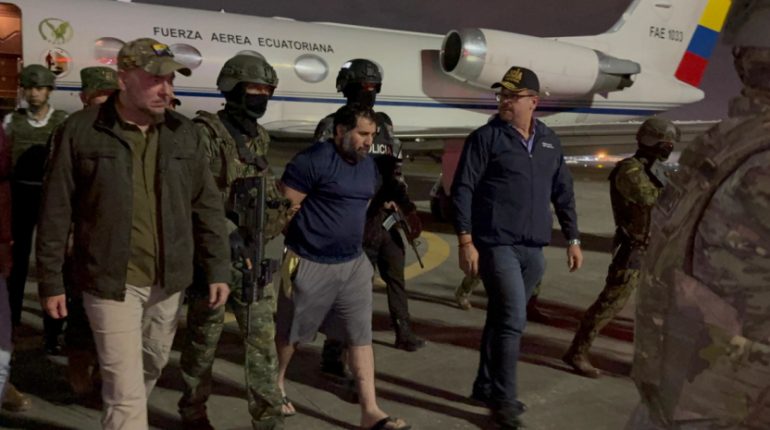 Alias ‘Fito’ llega a Guayaquil tras captura militar