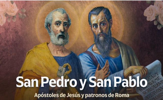 Hoy celebramos la Solemnidad de San Pedro y San Pablo