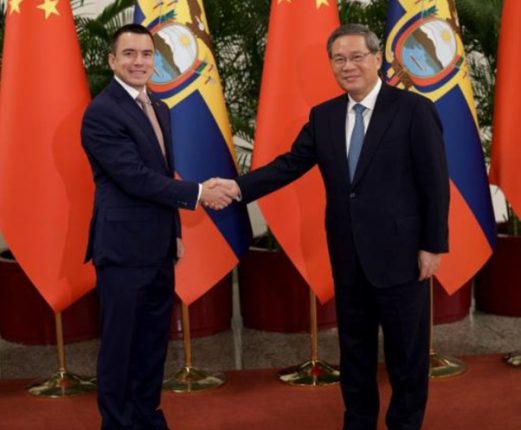 Noboa y Li Qiang fortalecen relaciones económicas bilaterales