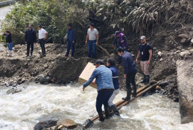 Aluvión en Amaluza deja familias afectadas y ayuda