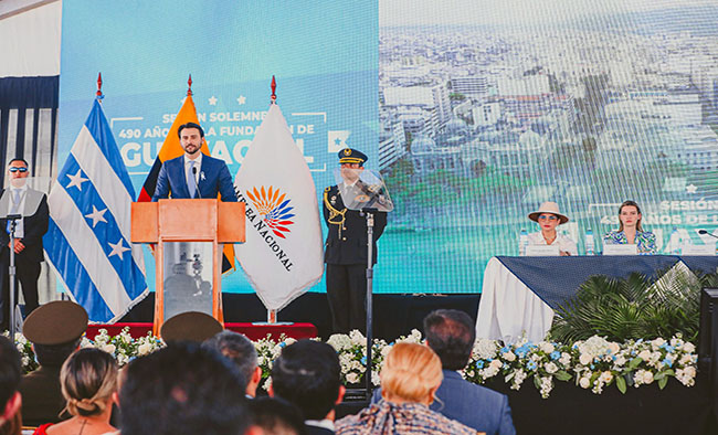 Asamblea Nacional rinde homenaje a Guayaquil por su fundación