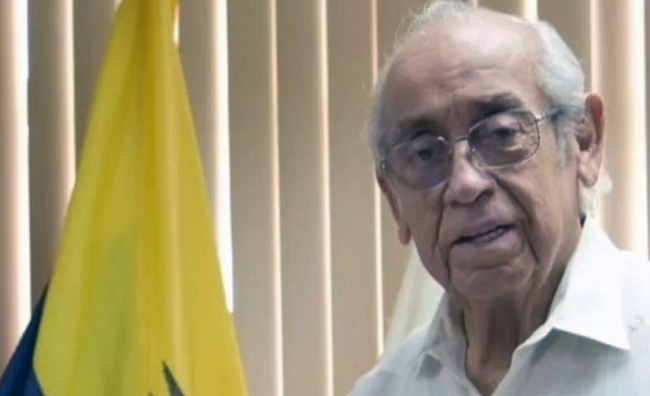 Falleció el exvicepresidente de la República, Pedro Aguayo