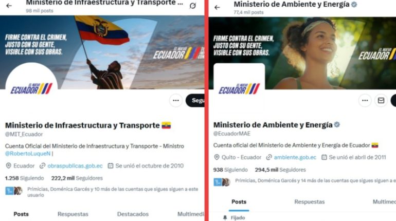 Cuentas oficiales reflejan fusiones ministeriales ordenadas por Noboa