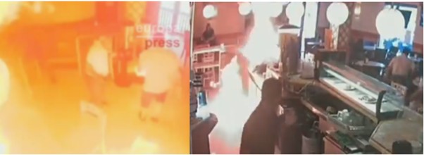Hombre incendia bar tras negar mayonesa solicitada