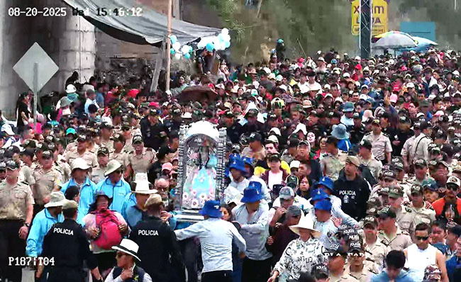 Imagen de la virgen de El Cisne llegó a Loja