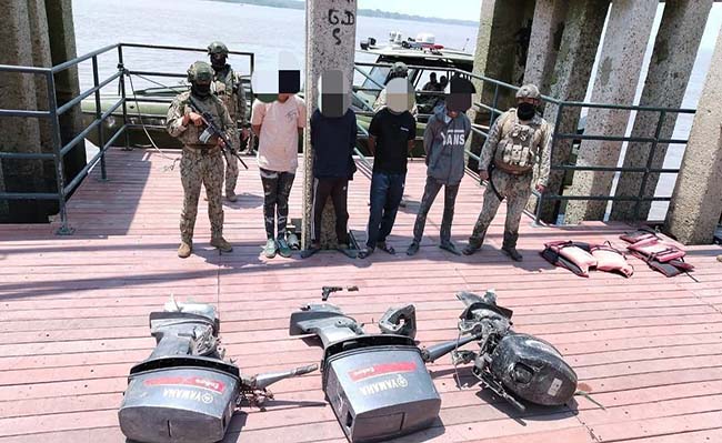 Marinos capturan a miembros de Los Tiguerones en el Golfo