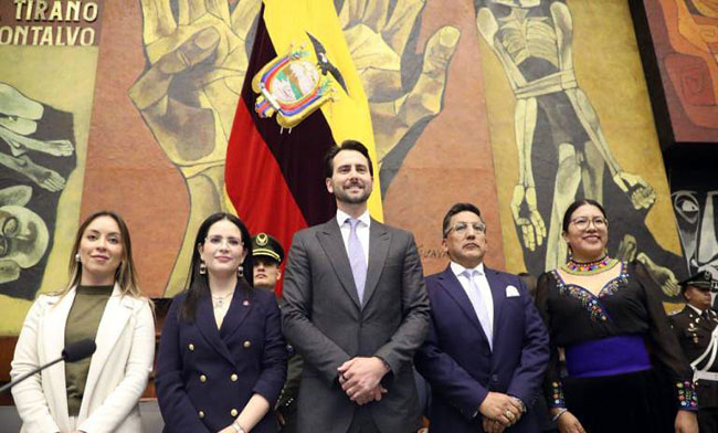 Posesionan a Pamela Aguirre y Edwin Gualli como jueces elegibles de la CC