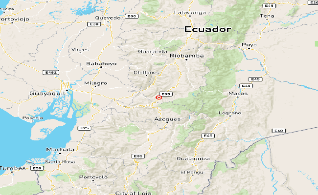 Un temblor de 4.5 grados sacudió al cantón Alausí