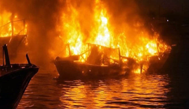 Ataque deja varias embarcaciones incendiadas en estero Huaylá