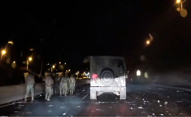 Manifestantes atacaron convoy humnitario con alimentos en Otavalo