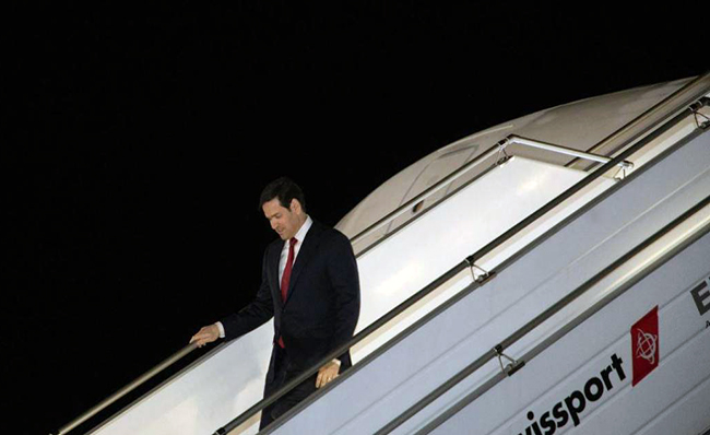 Marco Rubio llegó a Ecuador para abordar seguridad, migración y economía
