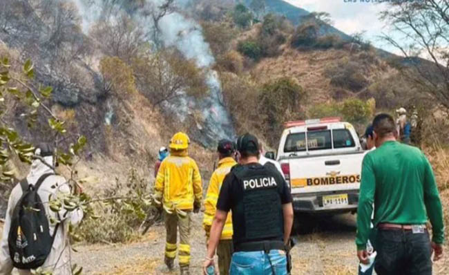 Vilcabamba con alerta roja ante los incendios forestales