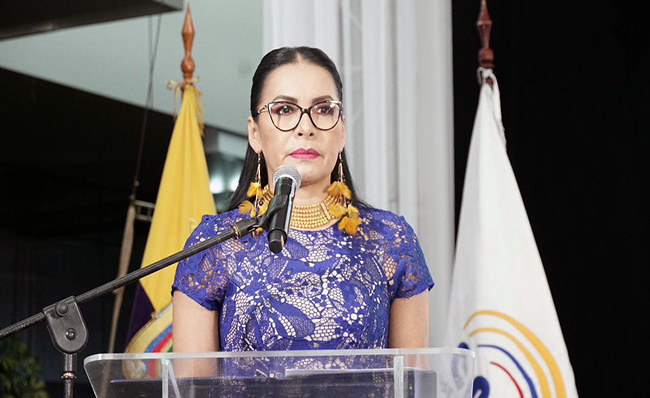 Diana Atamaint, denunció a la Conaie y UNE por infracciones electorales