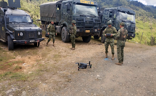 Helicóptero militar se accidenta en Buenos Aires, zona minera de Imbabura
