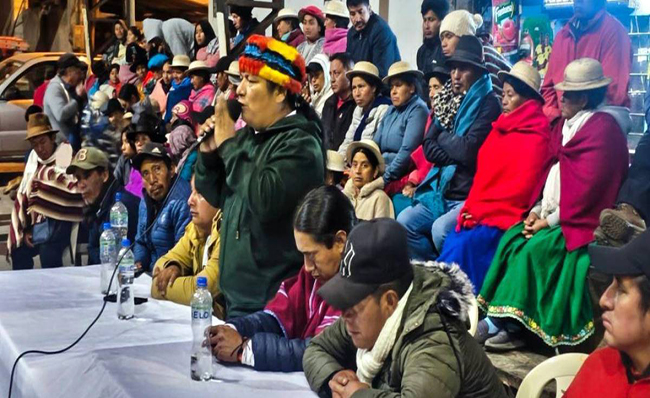 Marlon Vargas amenaza con tomarse Quito si el Gobierno no cede a sus peticiones