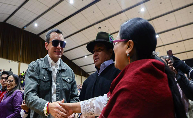 Nadie puede venir a tomarse por la fuerza la capital de todos los ecuatorianos.