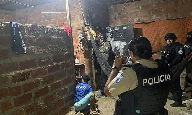 Bloque de seguridad ejecuta allanamientos en Milagro