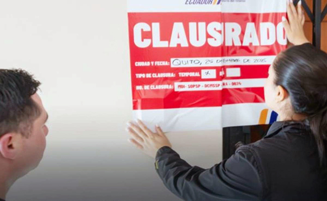 Clausuran dos empresas de seguridad privada en Quito