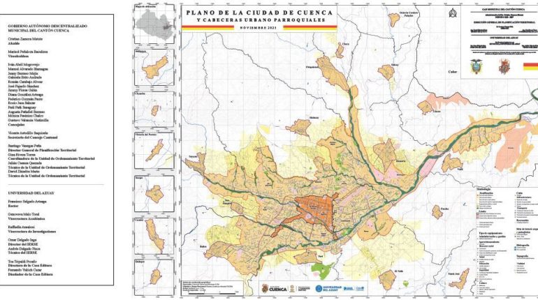 Cuenca presenta plano oficial que revela su verdadera dimensión