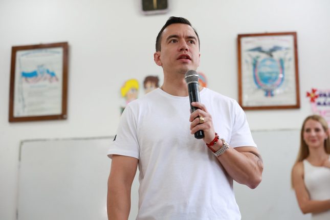 Daniel Noboa hace cambios en el Gabinete ministerial